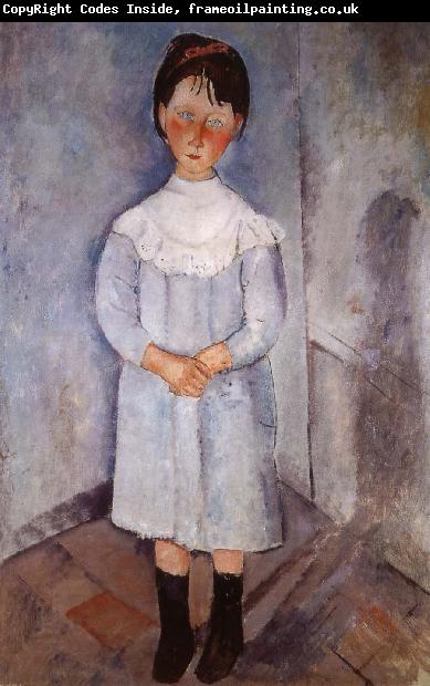 Amedeo Modigliani Little girl in blue